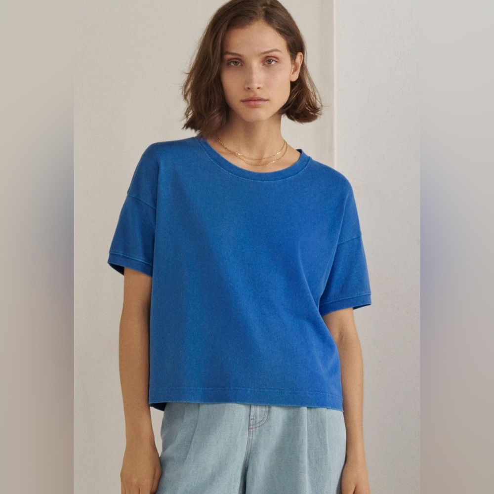 Poetry Vibrant Blue Short Sleeve Tee
